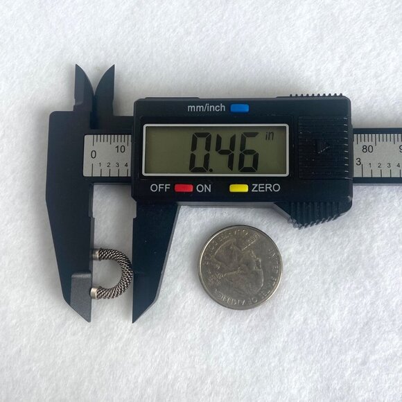 Oxidized Sterling Silver 925 Pap Twisted Braid Half Hoop Earrings 14K Gold Post - Picture 14 of 16